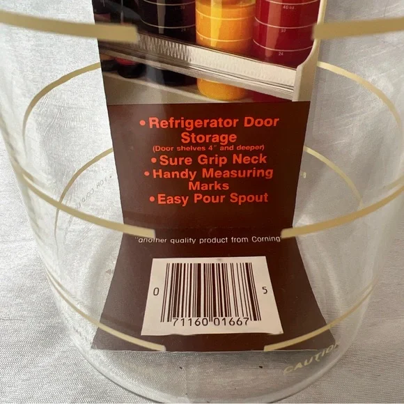 Vintage Pyrex 24oz Store‎ N Pour glass storage juice / Milk / liquid container - Picture 3 of 8
